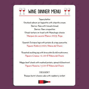 Figuero Wine Dinner at La Paloma