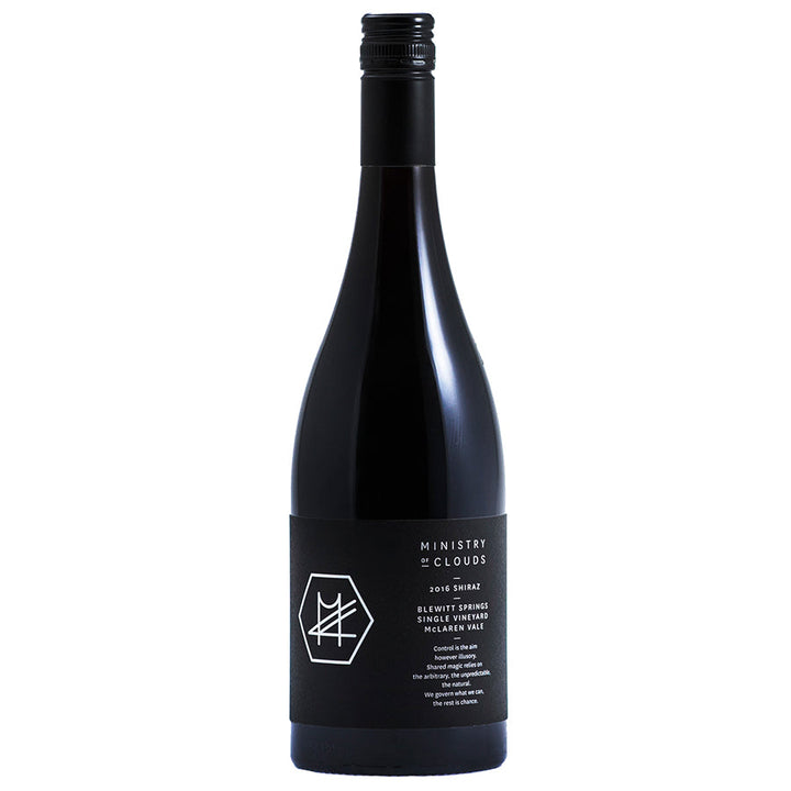 Ministry of Clouds Single Vineyard Shiraz Blewitt Springs 2018